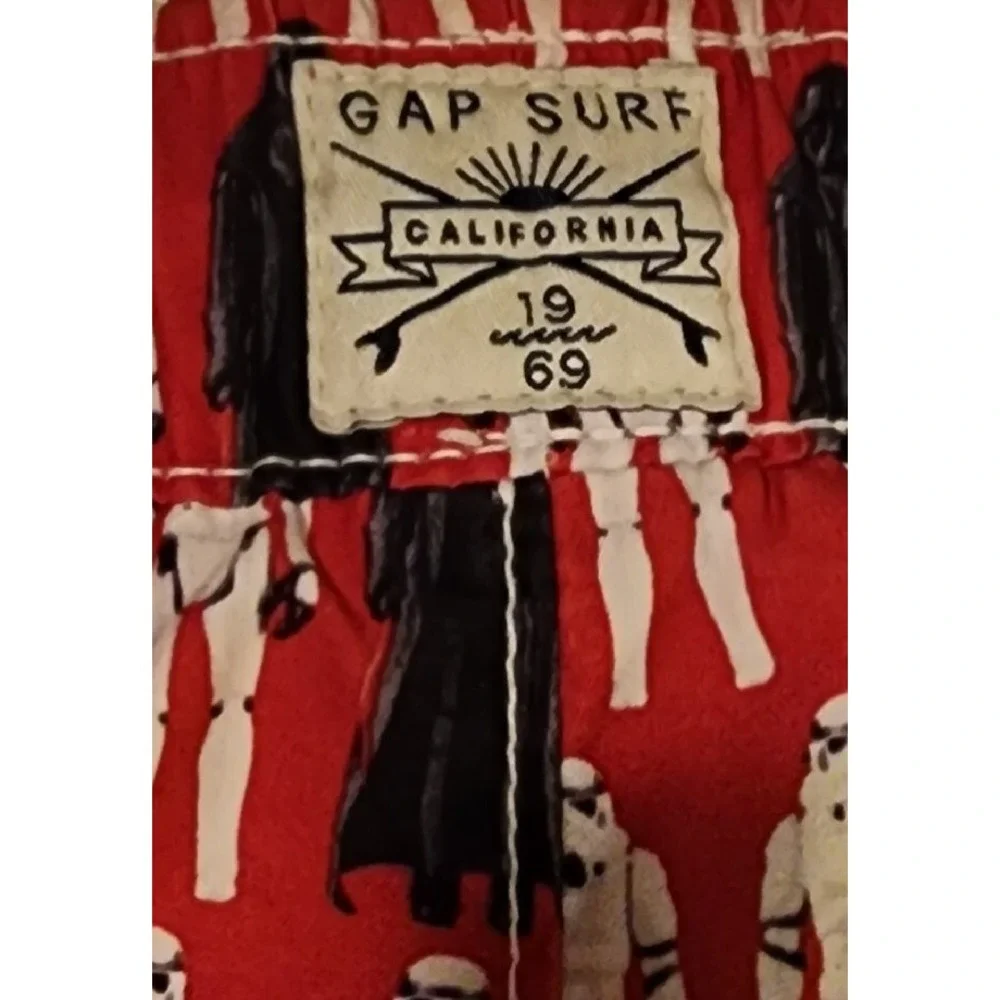 Star Wars Stormtrooper Shorts‎ Novelty Print Red Casual Size 14/16